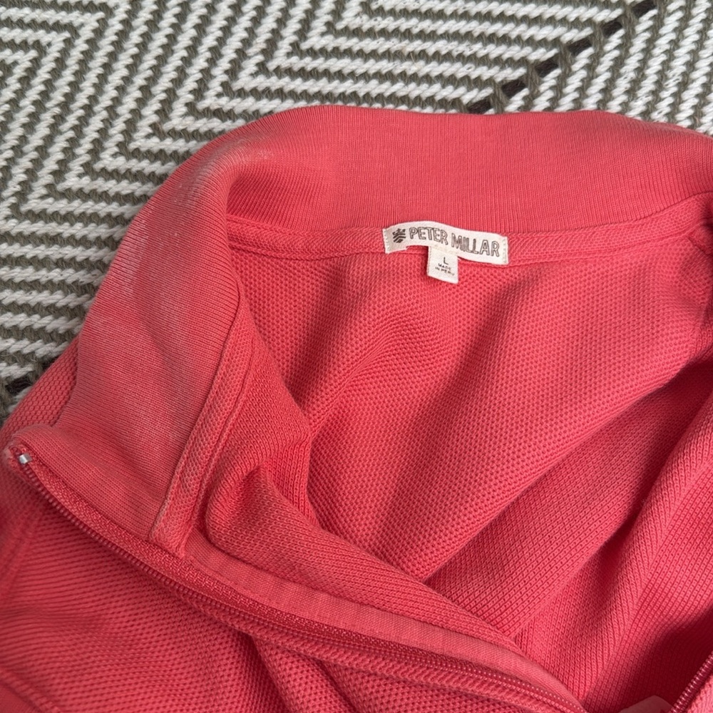 Peter Millar Red Sleeveless Zip-Up - fishers island - Picture 5 of 6